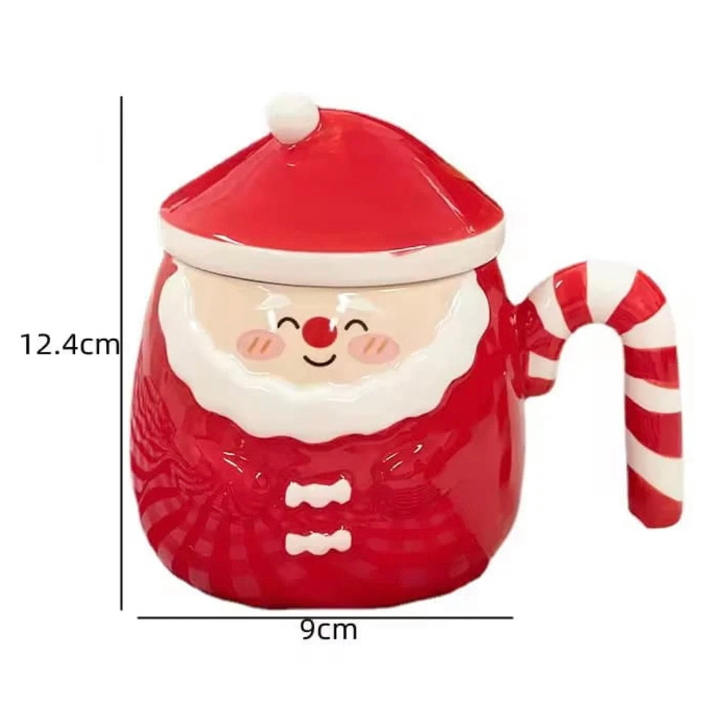 Christmas Mugs With Lid and Spoon #CM2071