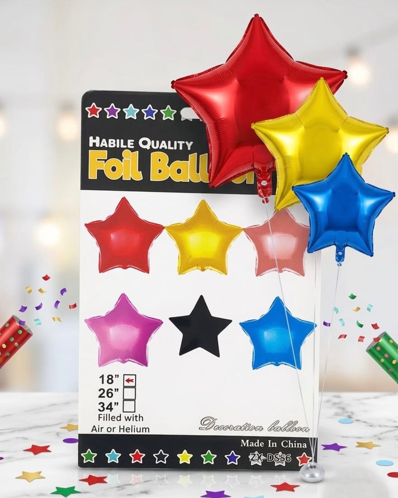 18” Star Foil Balloon #BS3232