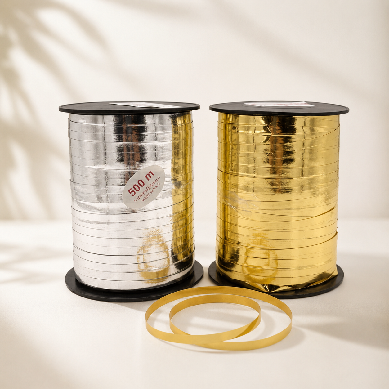Italian Chrome Cellophane Ribbon – 500 Meters #CR4028
