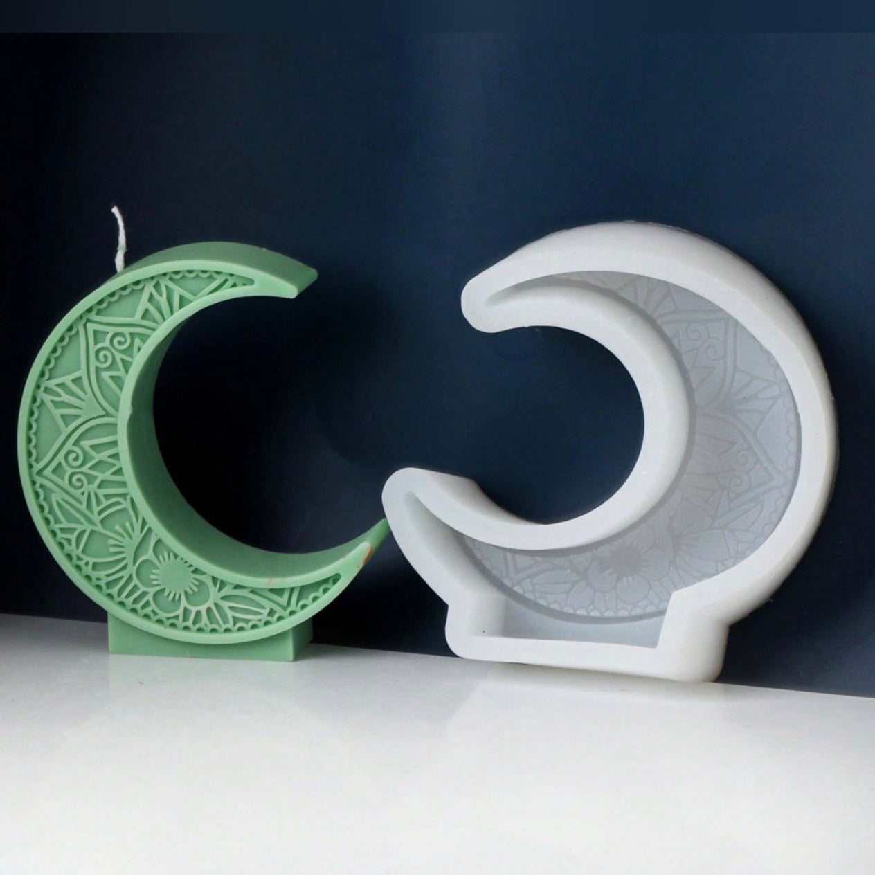 Moon Candle Silicone Mold #SM1667