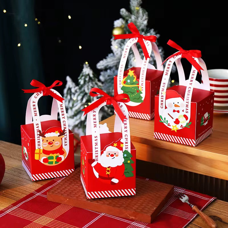 X12pcs Christmas Box With Ribbon #CB2308