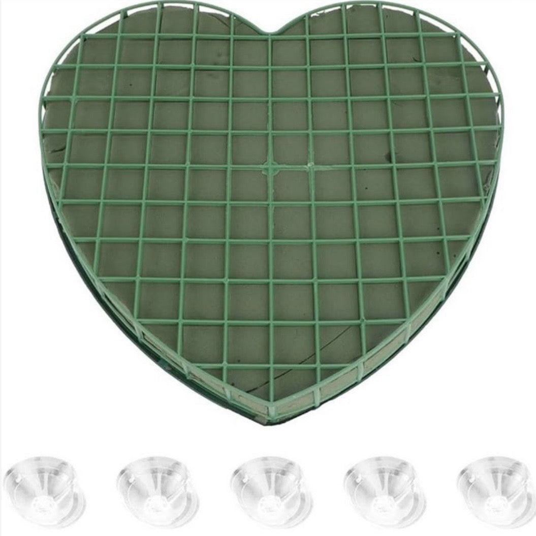 Floral Foam Heart Shale With Base #FF1713