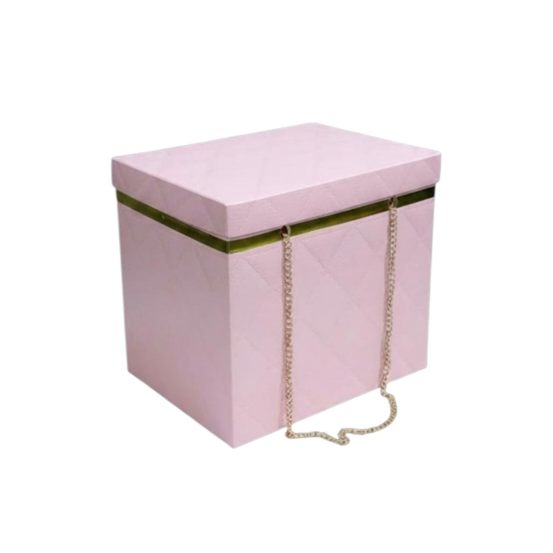 Luxury Flower Box with Chain Handle 17x13x15cm #FB2690