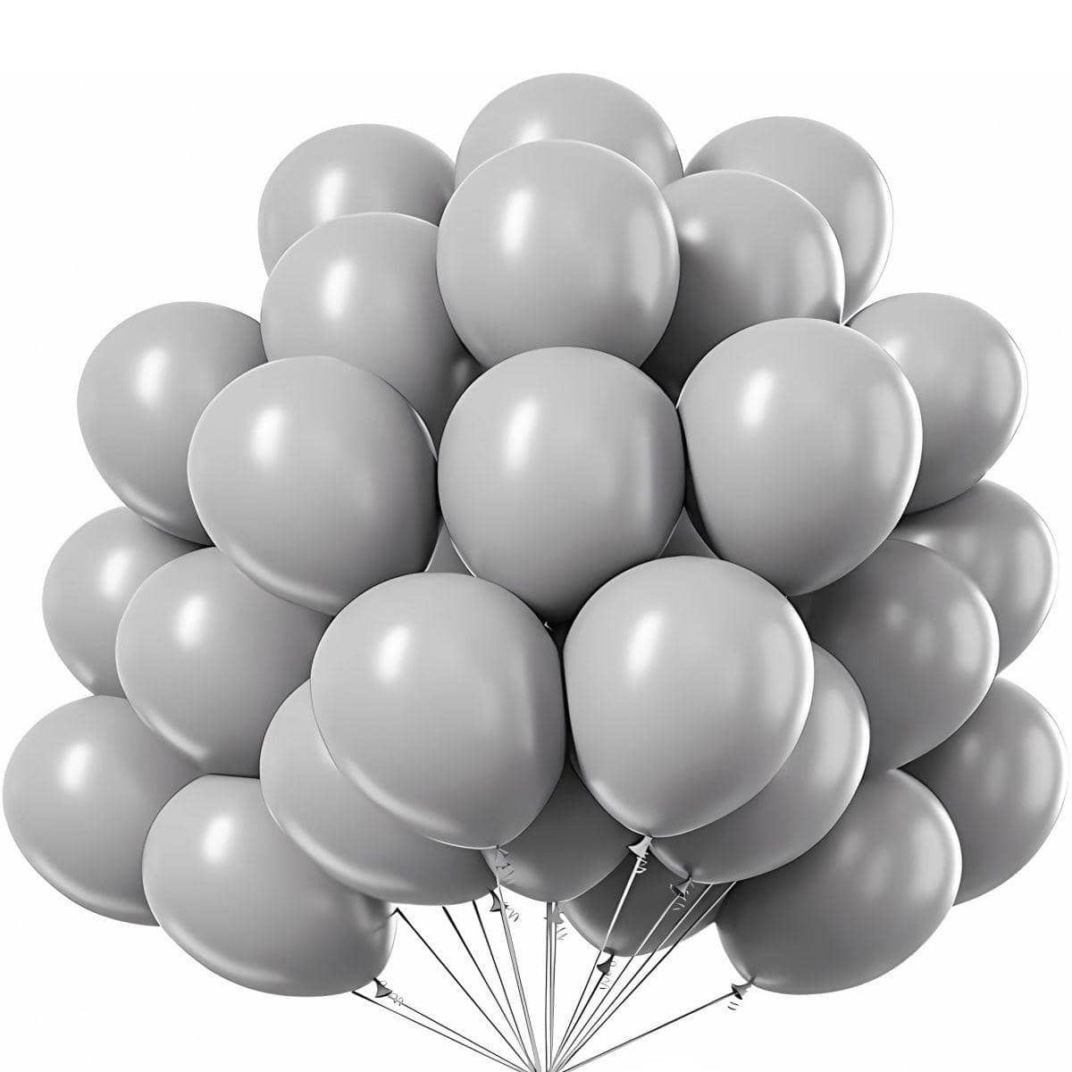 5/10/12 inches 100pcs Gray Latex Balloons #LB3102