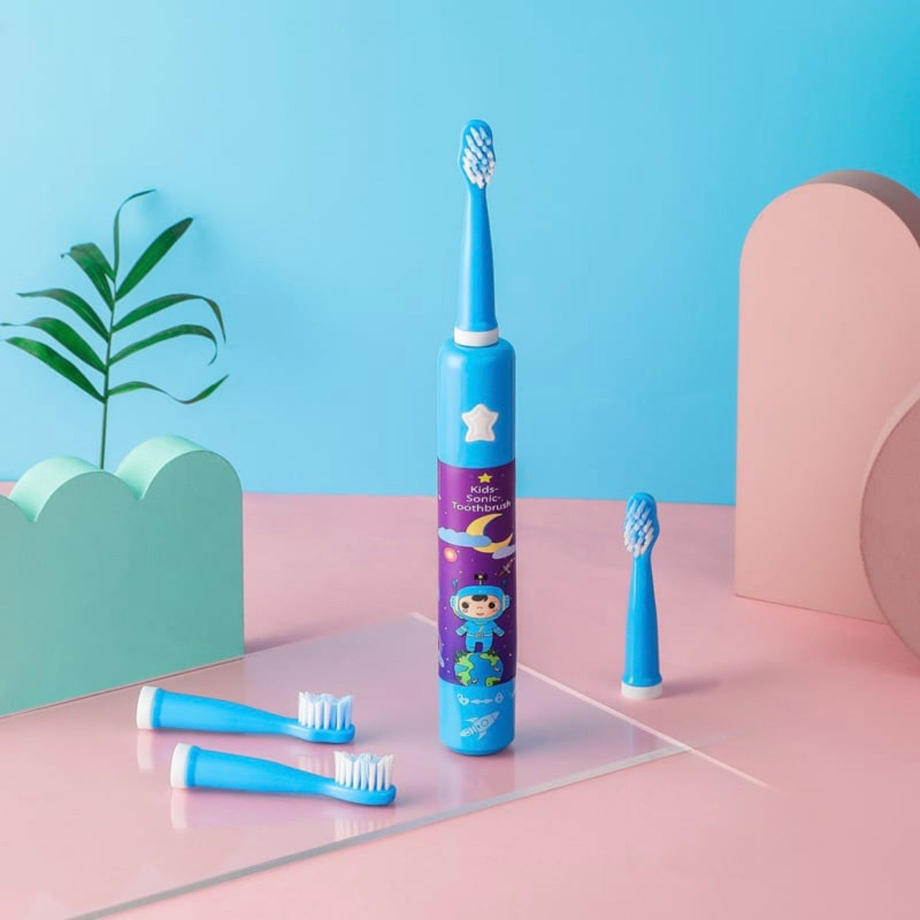 Blue Musical Electric Toothbrush for kids #TF006