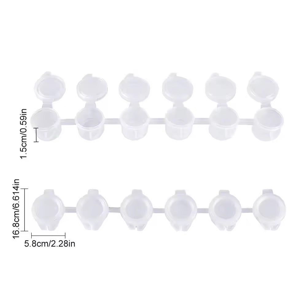 Empty Paint Strips Pots - 3ml #PB1168