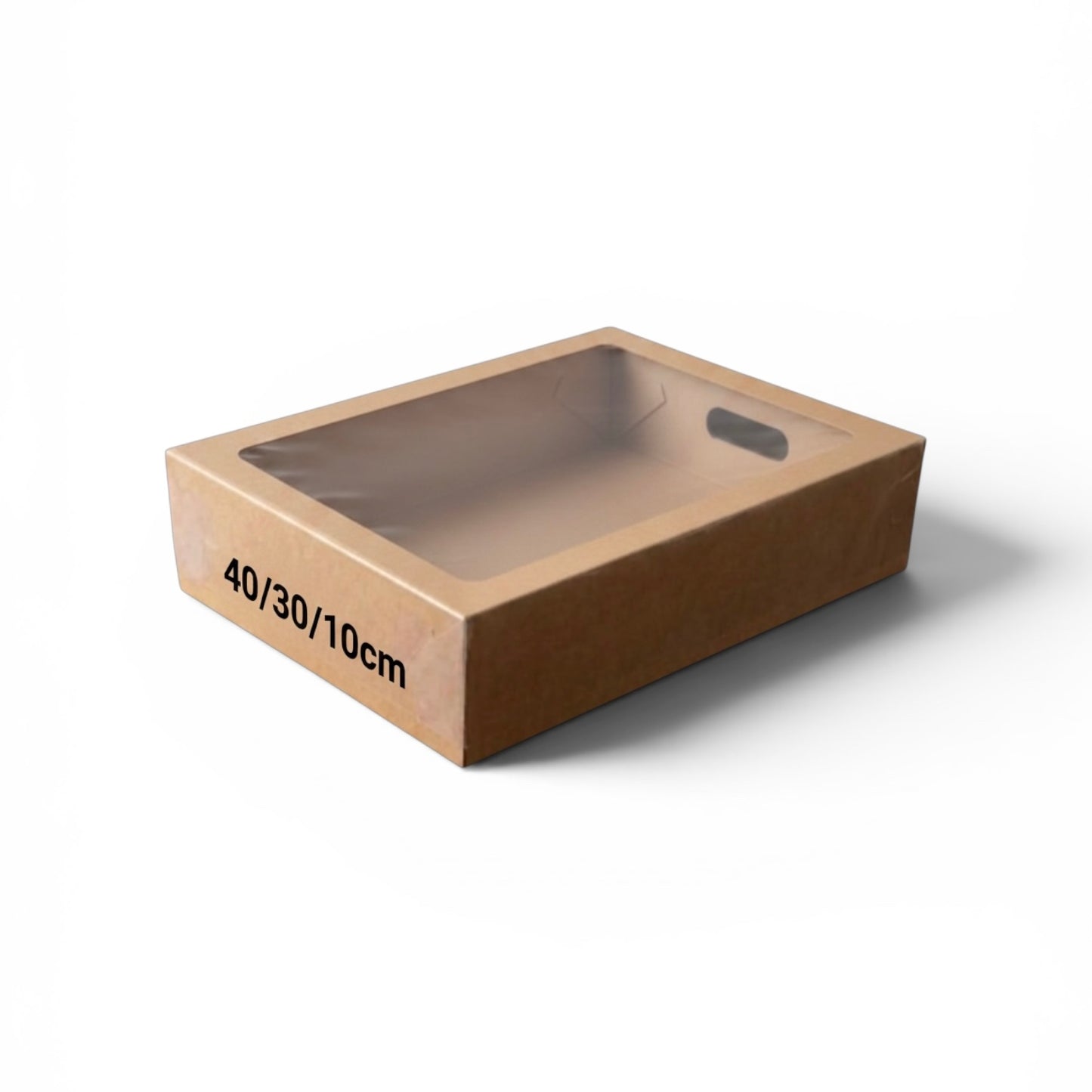 1pc/40x30x10cm Carton Serving & Gift Box with Clear Lid #TC3201