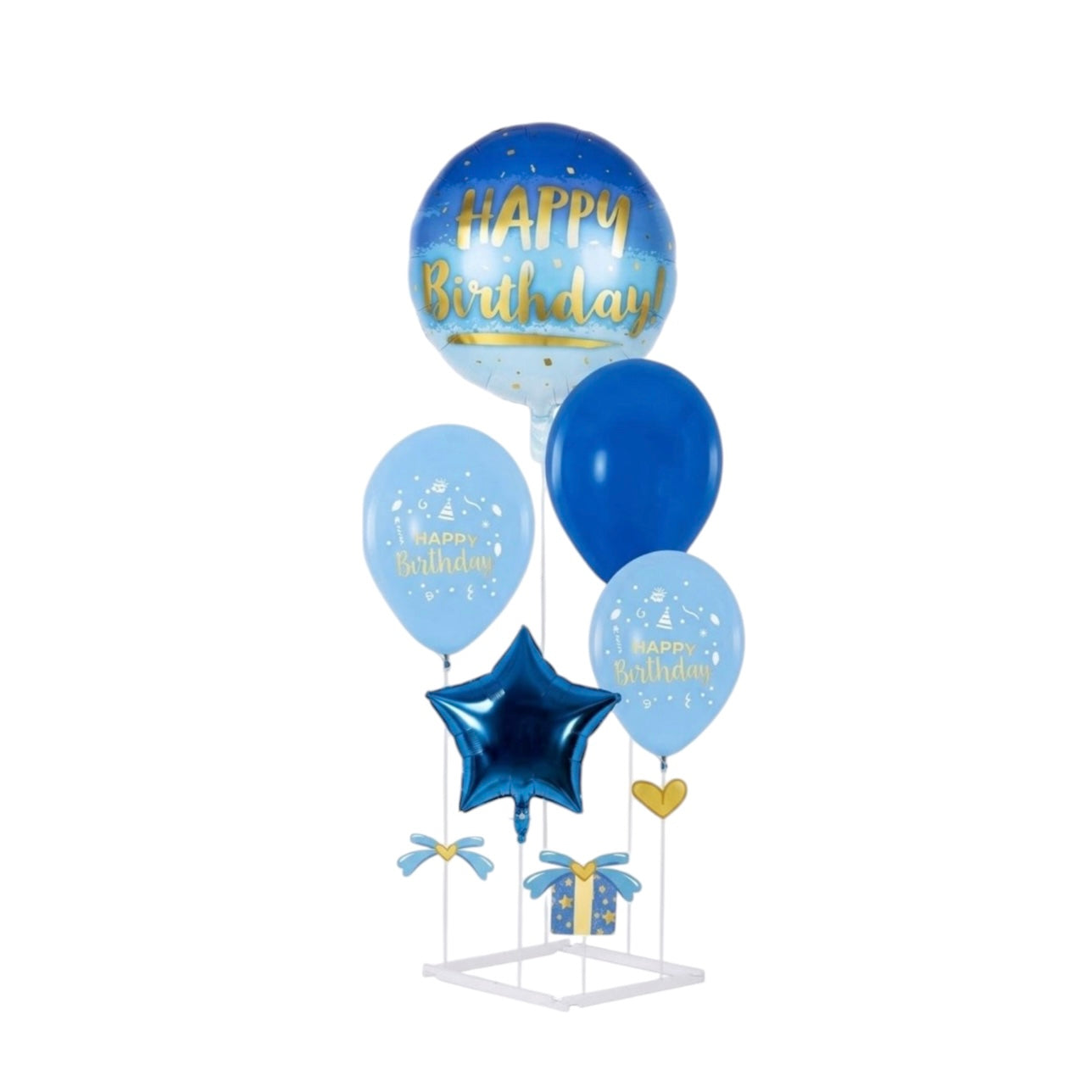 X6pcs Blue Balloons with stand #DB3198