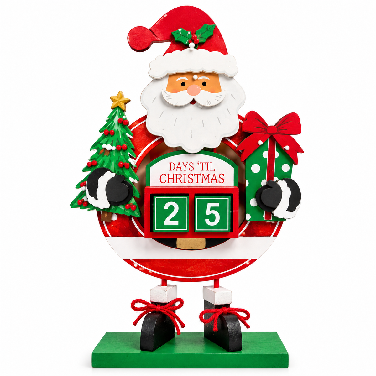 Santa Claus Christmas Countdown Calendar – 40cm #CD4419
