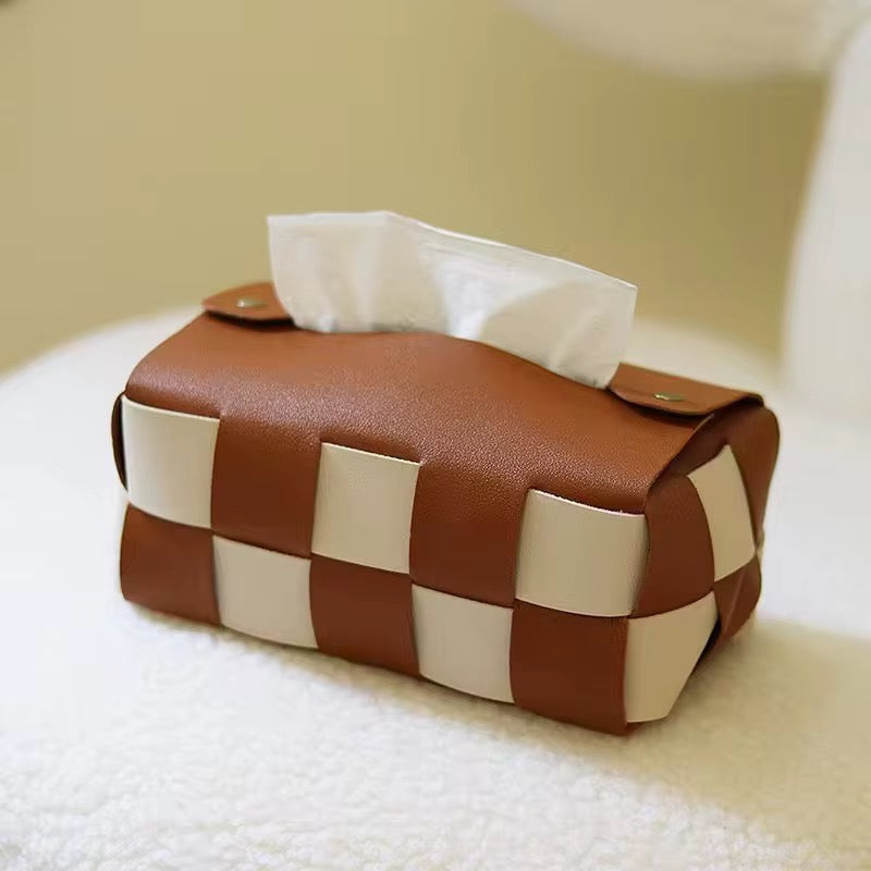 Checkered Tissue Box Cover #CV3983