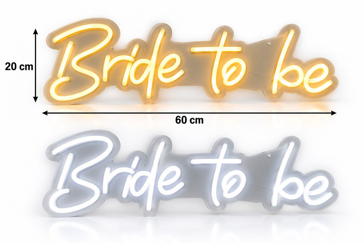60x20cm Bride to Be Neon Sign #NS4255