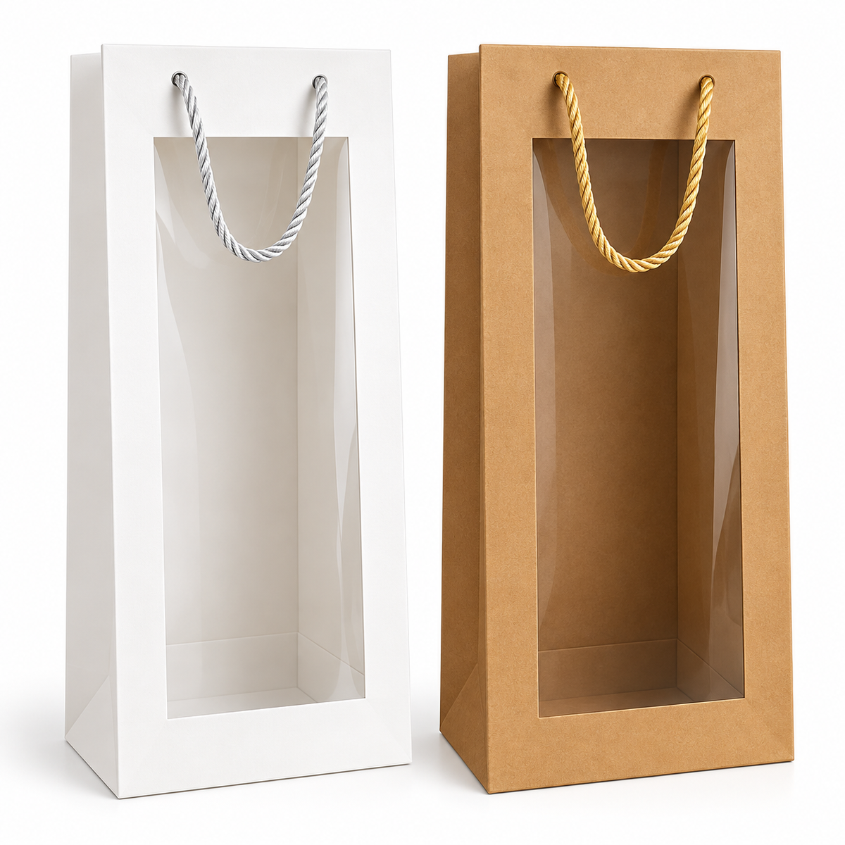 X12pcs Tall Window Gift Bag #WB4282