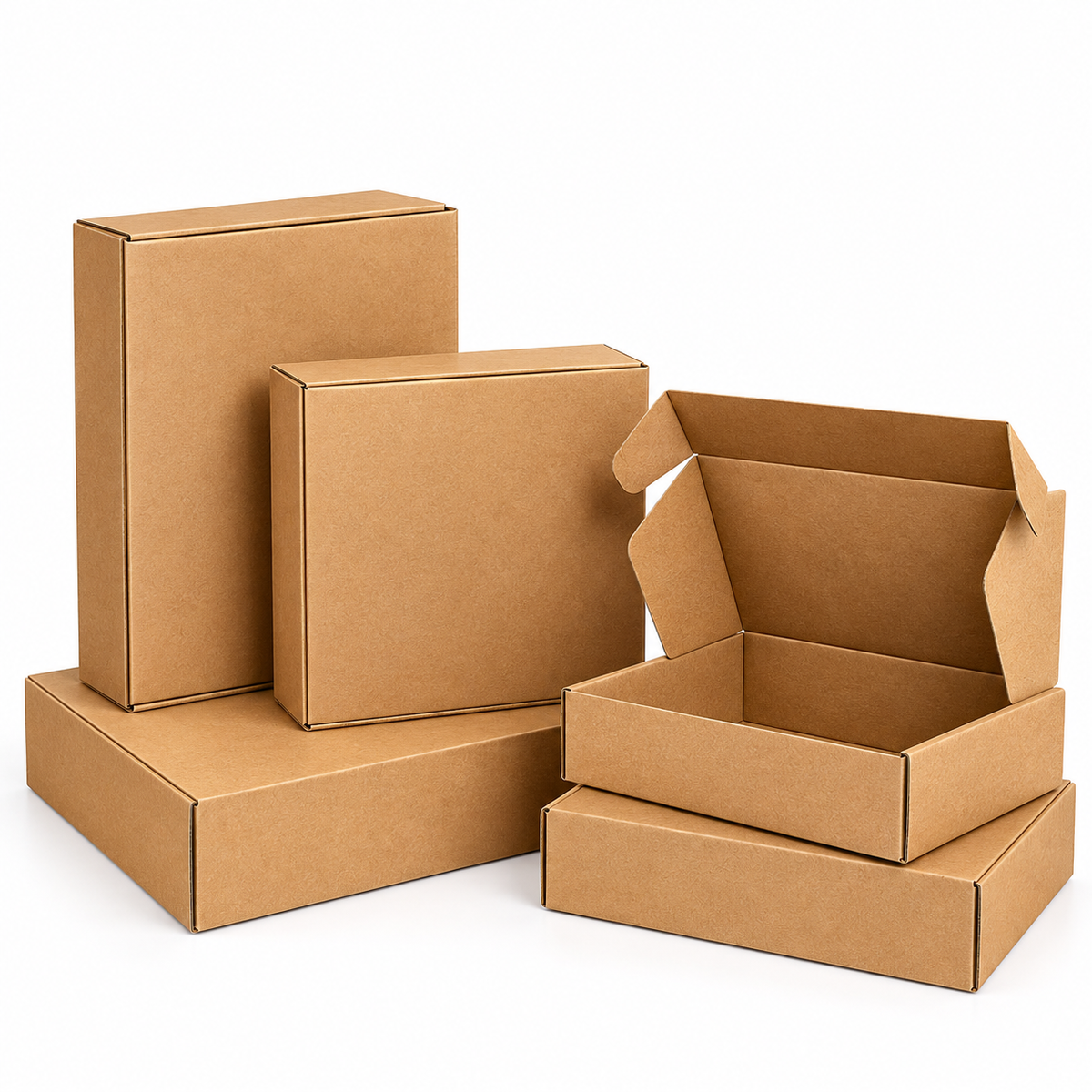 12pcs Kraft Corrugated Boxes #KB4296
