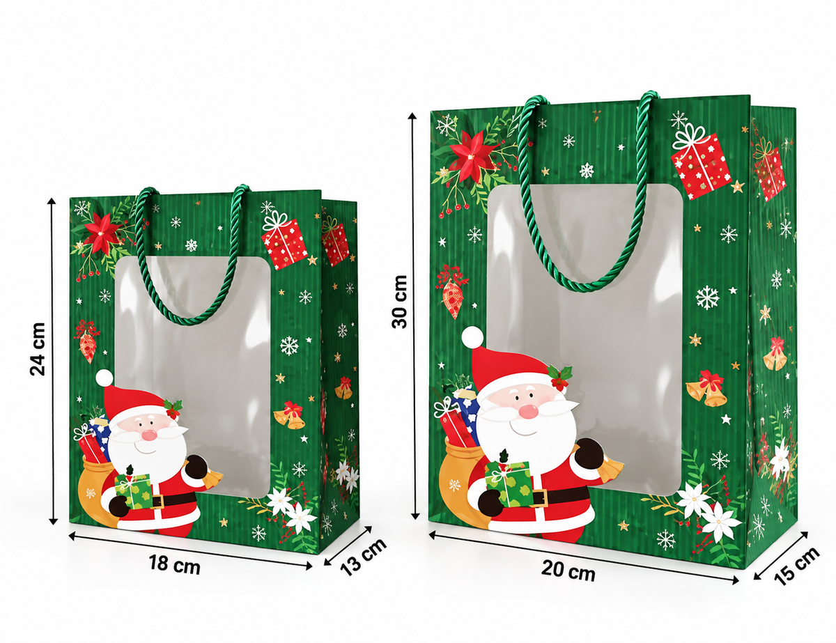 X12pcs Christmas Gift Bags #CB4309