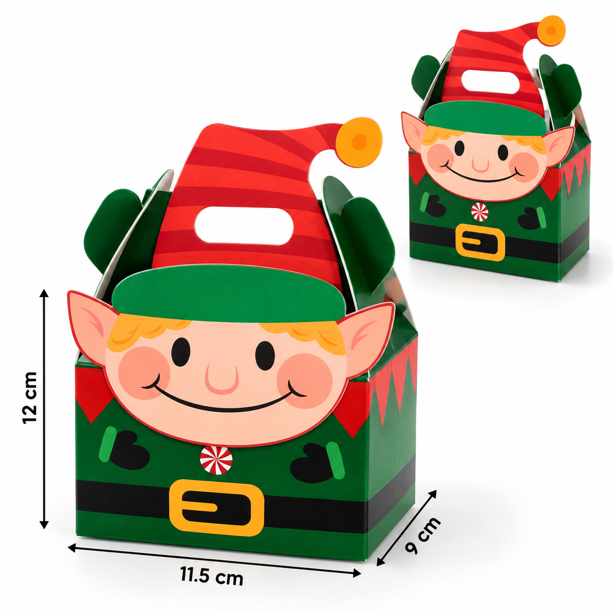 Christmas Elf Gift Box – 11.5 × 9 × 12 cm #CB4308