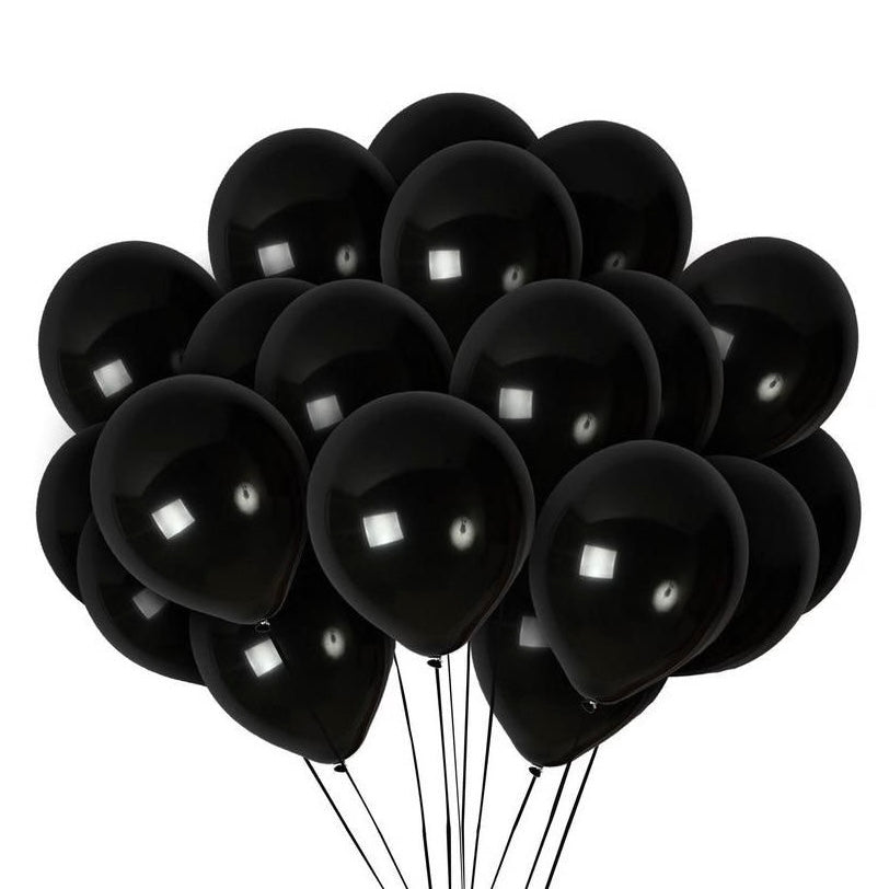 5/10/12 inches 100pcs Black Latex Balloons #LB3103