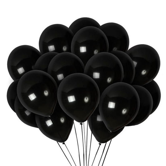 5/10/12 inches 100pcs Black Latex Balloons #LB3103