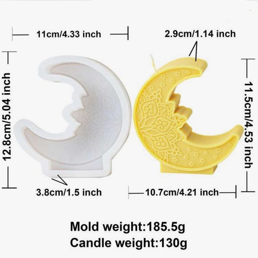 Moon Candle Silicone Mold #SM1666