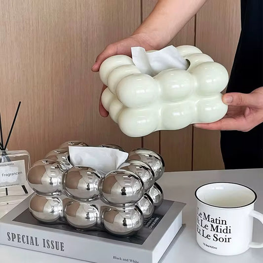 Ceramic Bubble Tissue Box Holder #CV3985