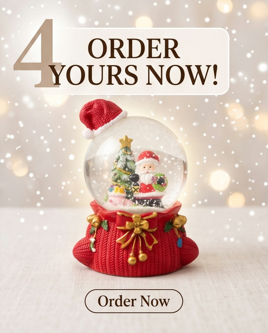 Christmas Snow Globe – Santa Claus Edition #SB4352