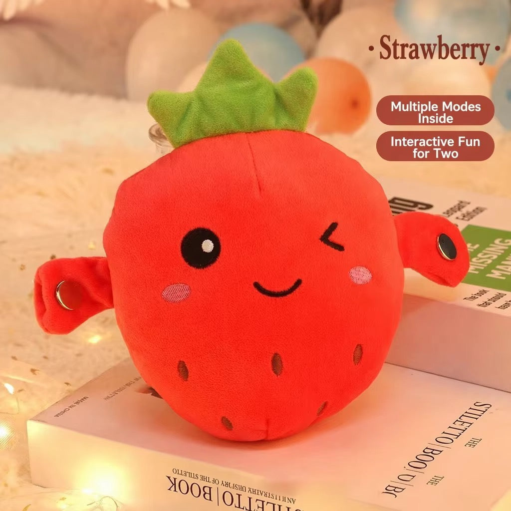 Interactive Strawberry Plush Toy – Hand Clapping & High-Five Plush #CP4007