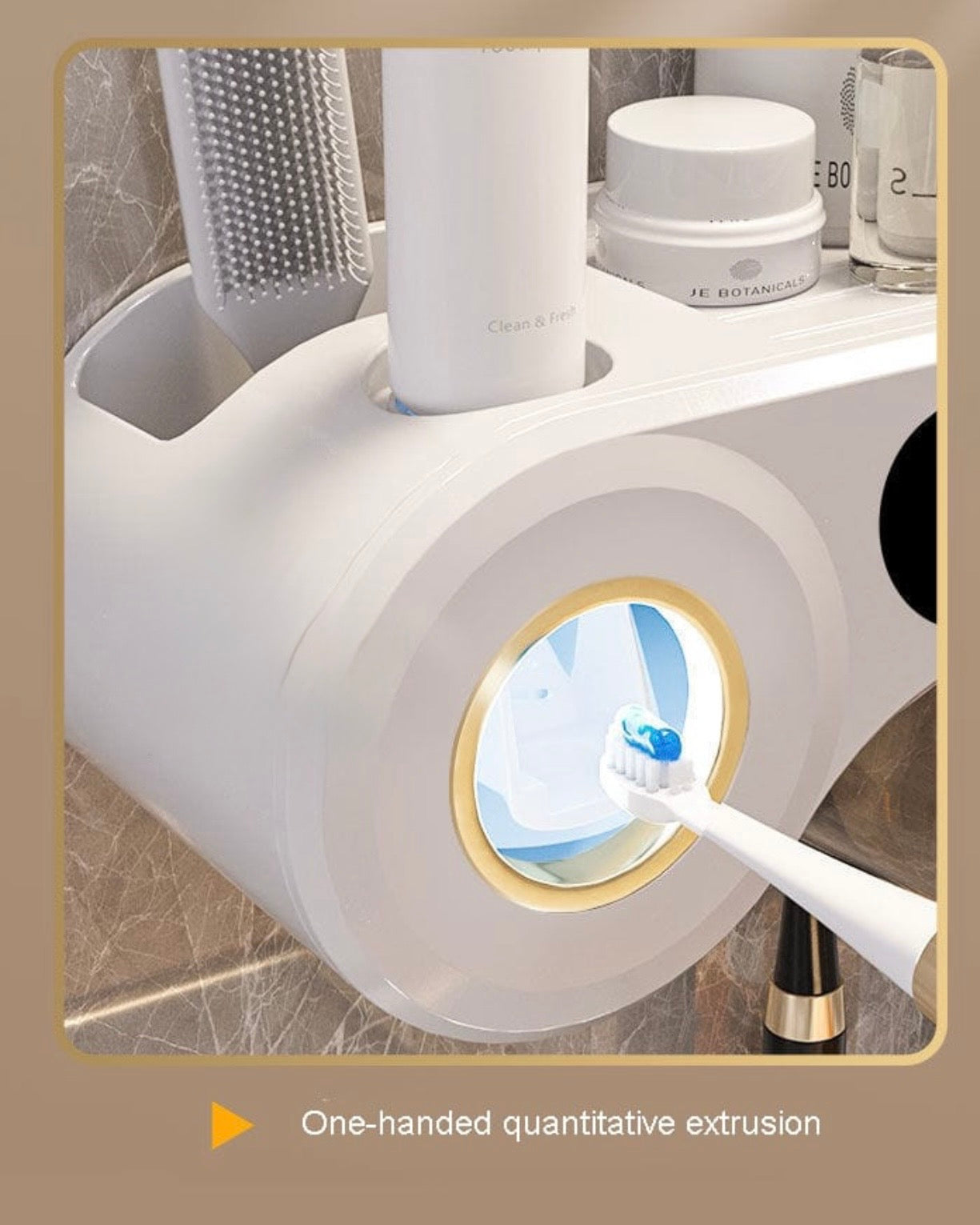 Slim Toothbrush/Toothpaste Holder #TF025