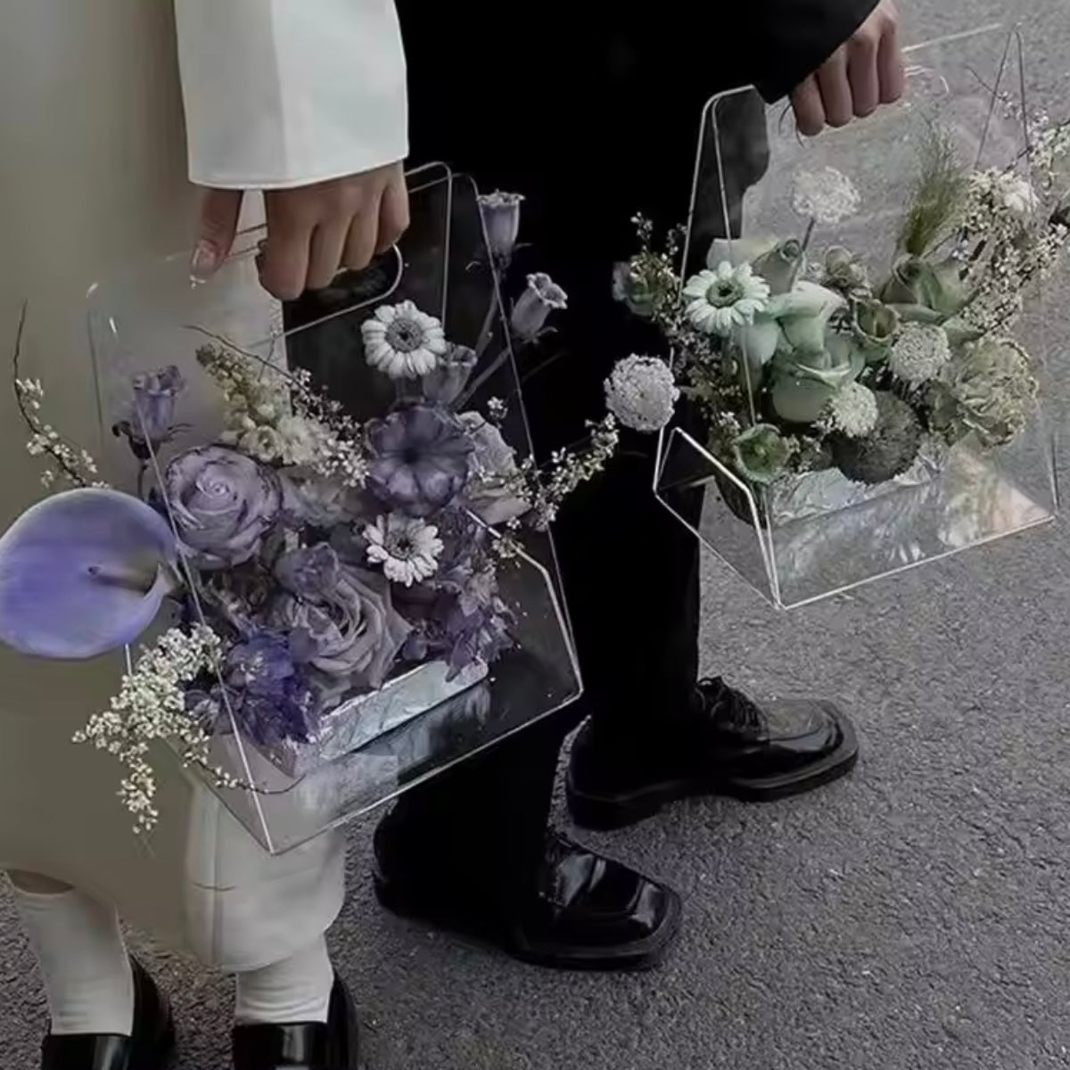 Acrylic Flower Basket #AB1849