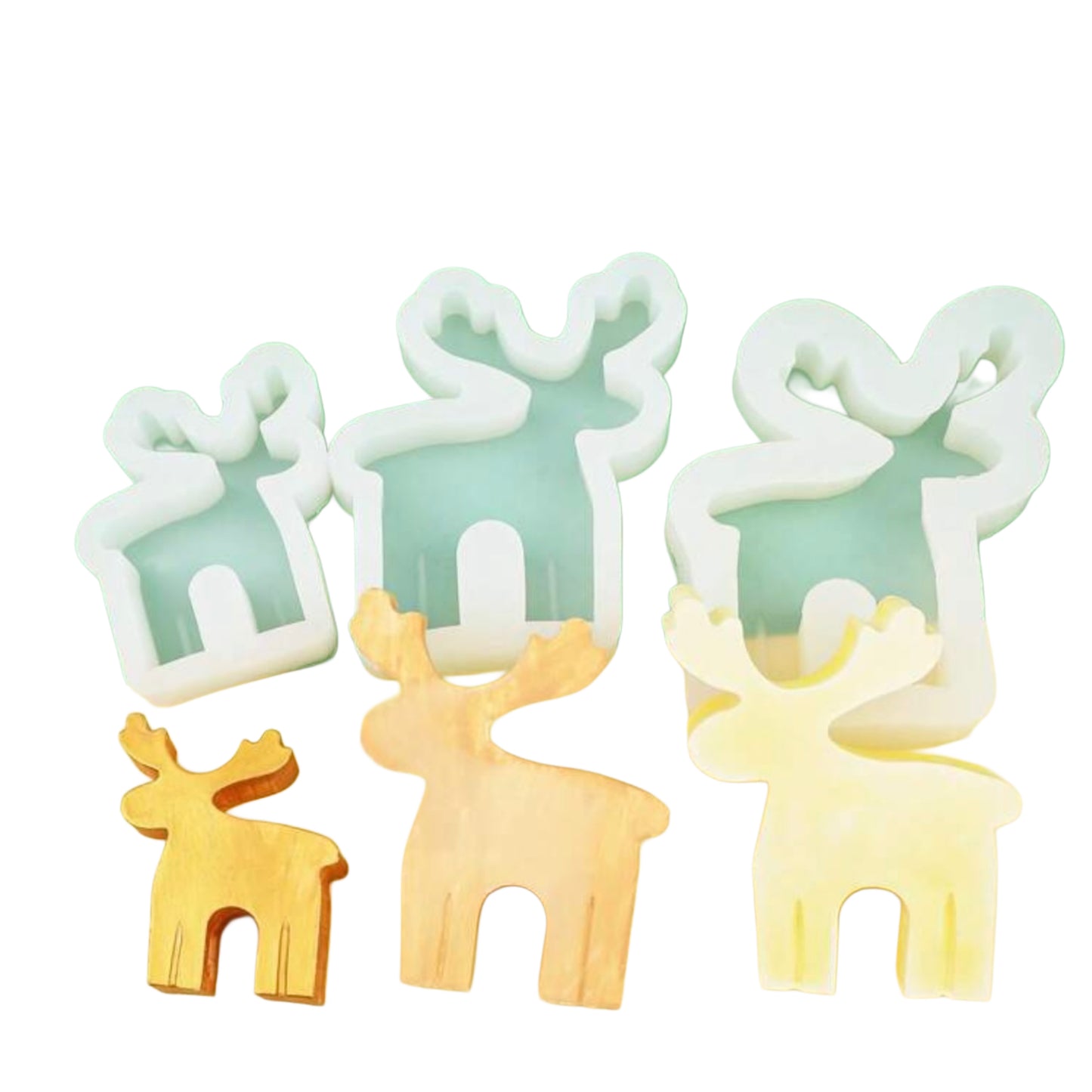 1pc Elk Ornament Silicone Mold #SM1493