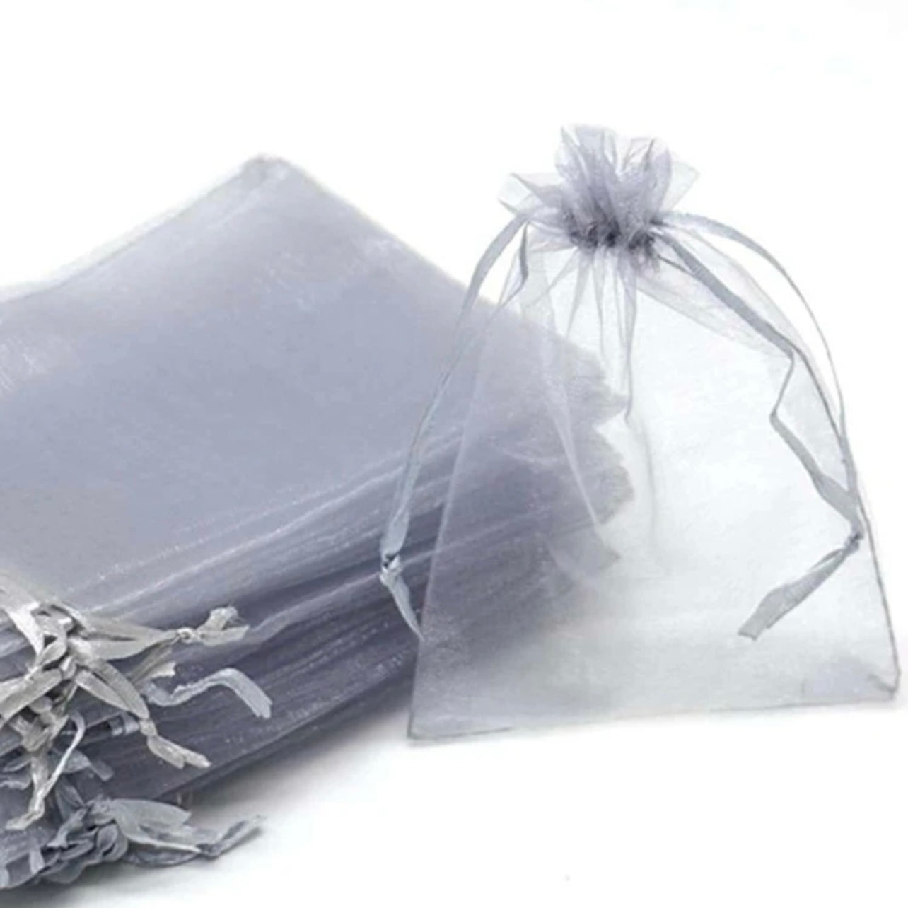 Gray Organza Bag x12pcs