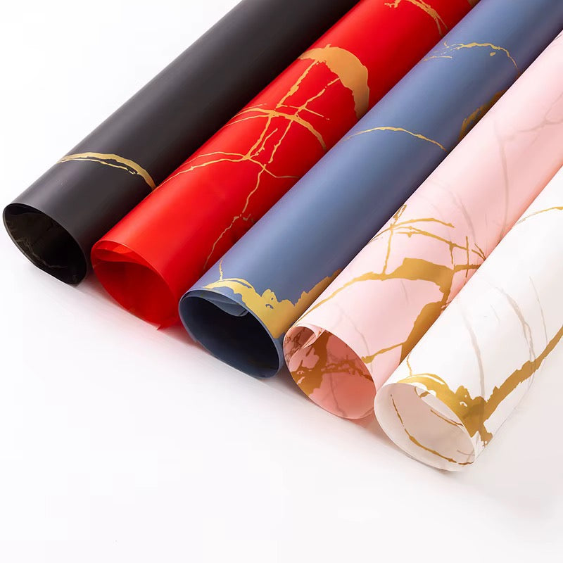60x57cm Marble Gold Wrapping Paper #WP4082