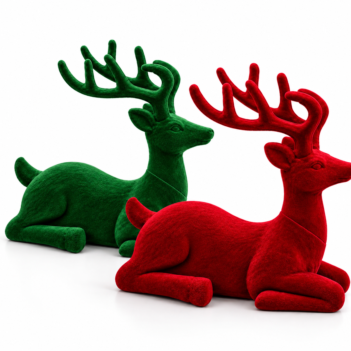 Velvet Reindeer Christmas Decoration #CD4430
