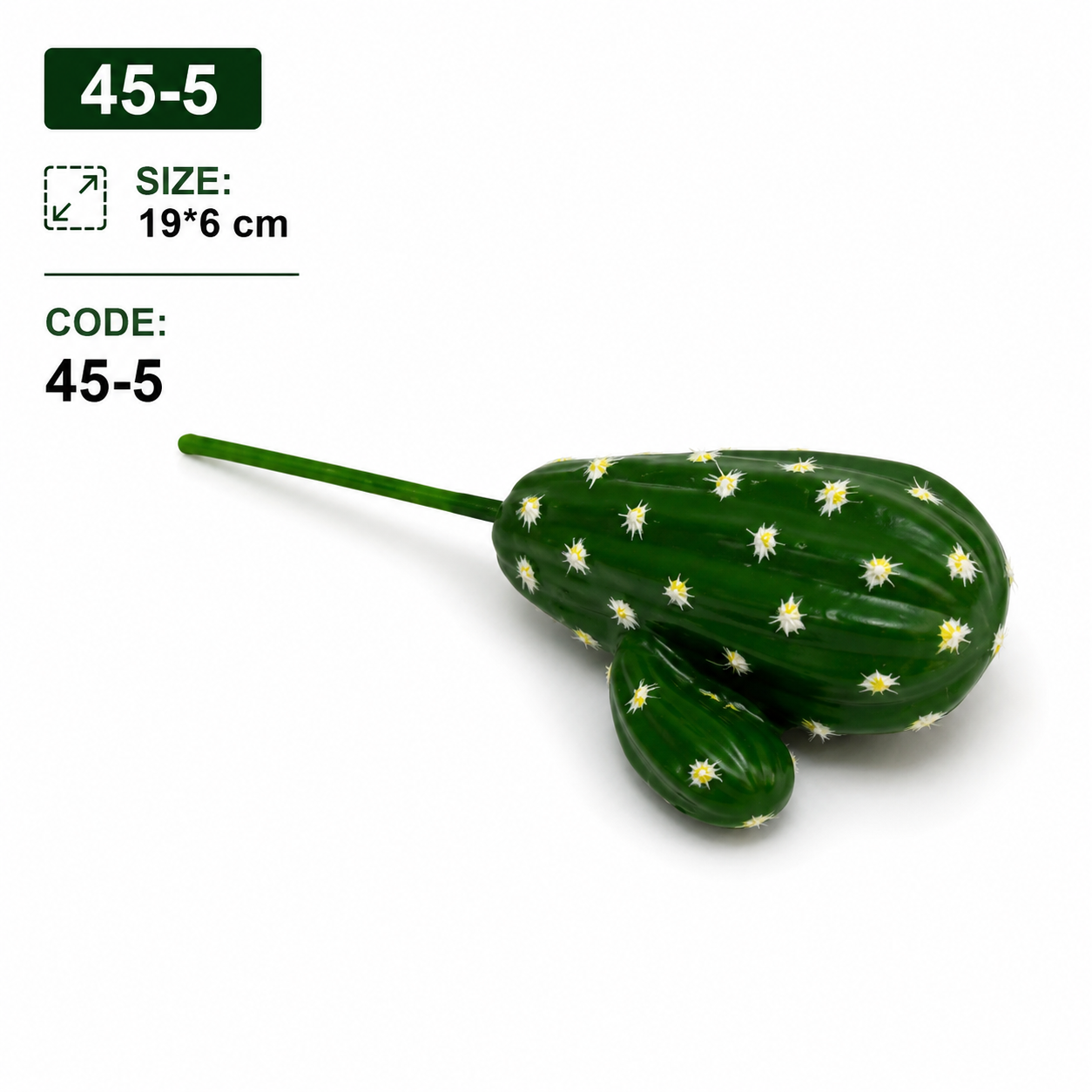 Artificial Cactus Stem – 19 × 6 cm #45-5