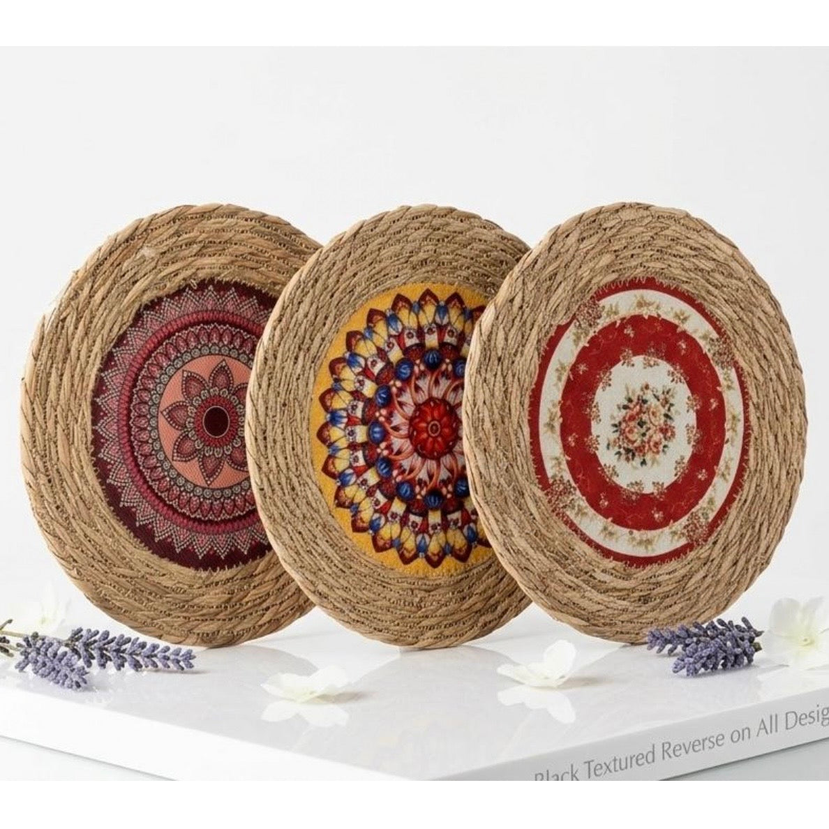 Round Jute Decorative Placemat – 30 cm #JP3969