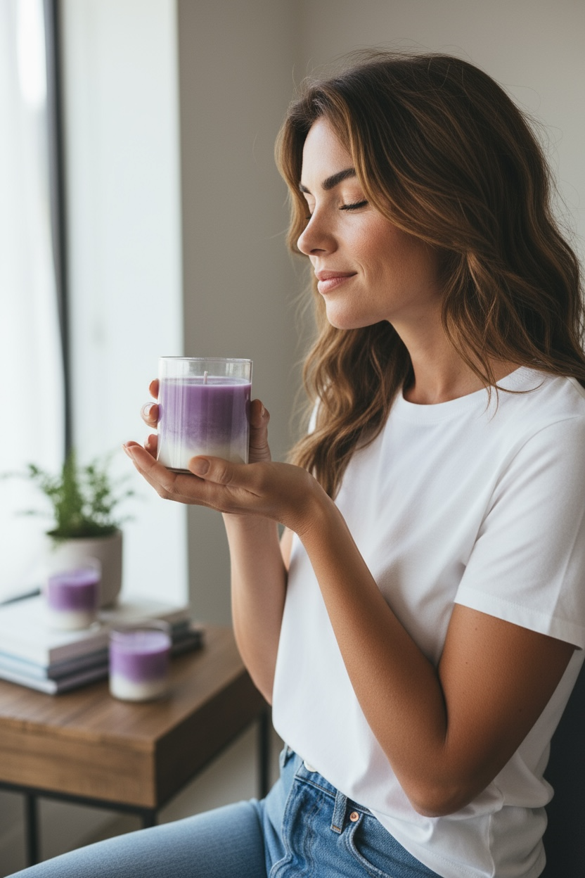 400g Lavender latte Scented Candle #SC2405