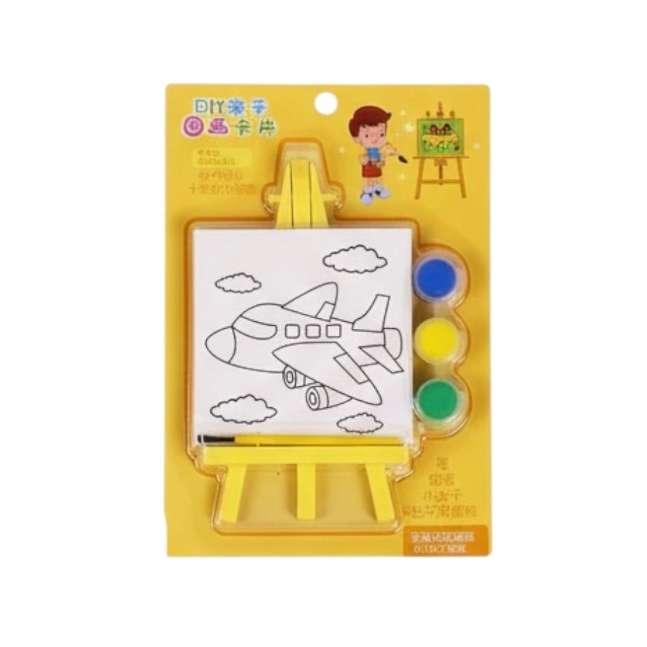 Kids DIY Painting Set with Mini Easel & Paints #CB2635