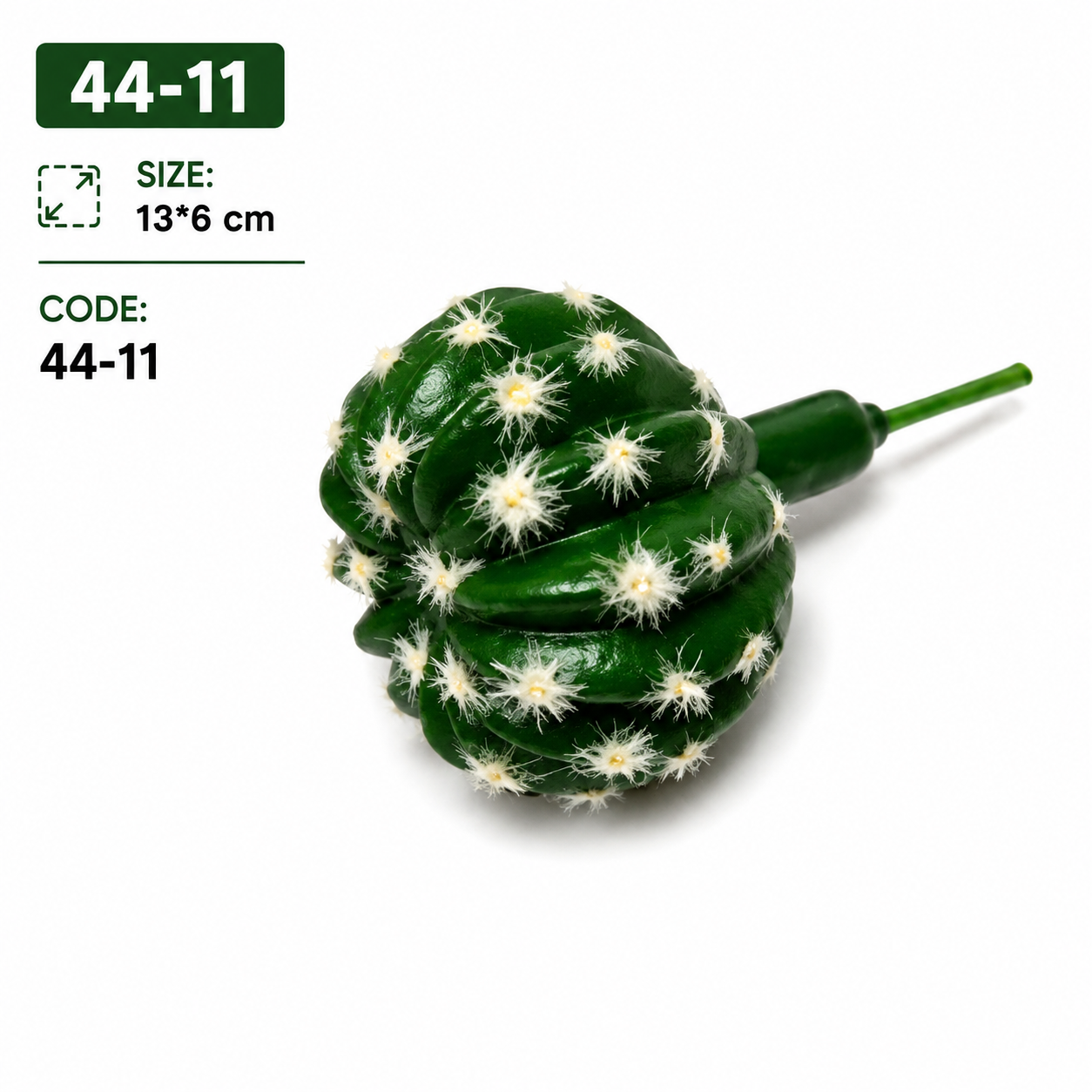 Artificial Cactus Stem – 13 × 6 cm #44-11