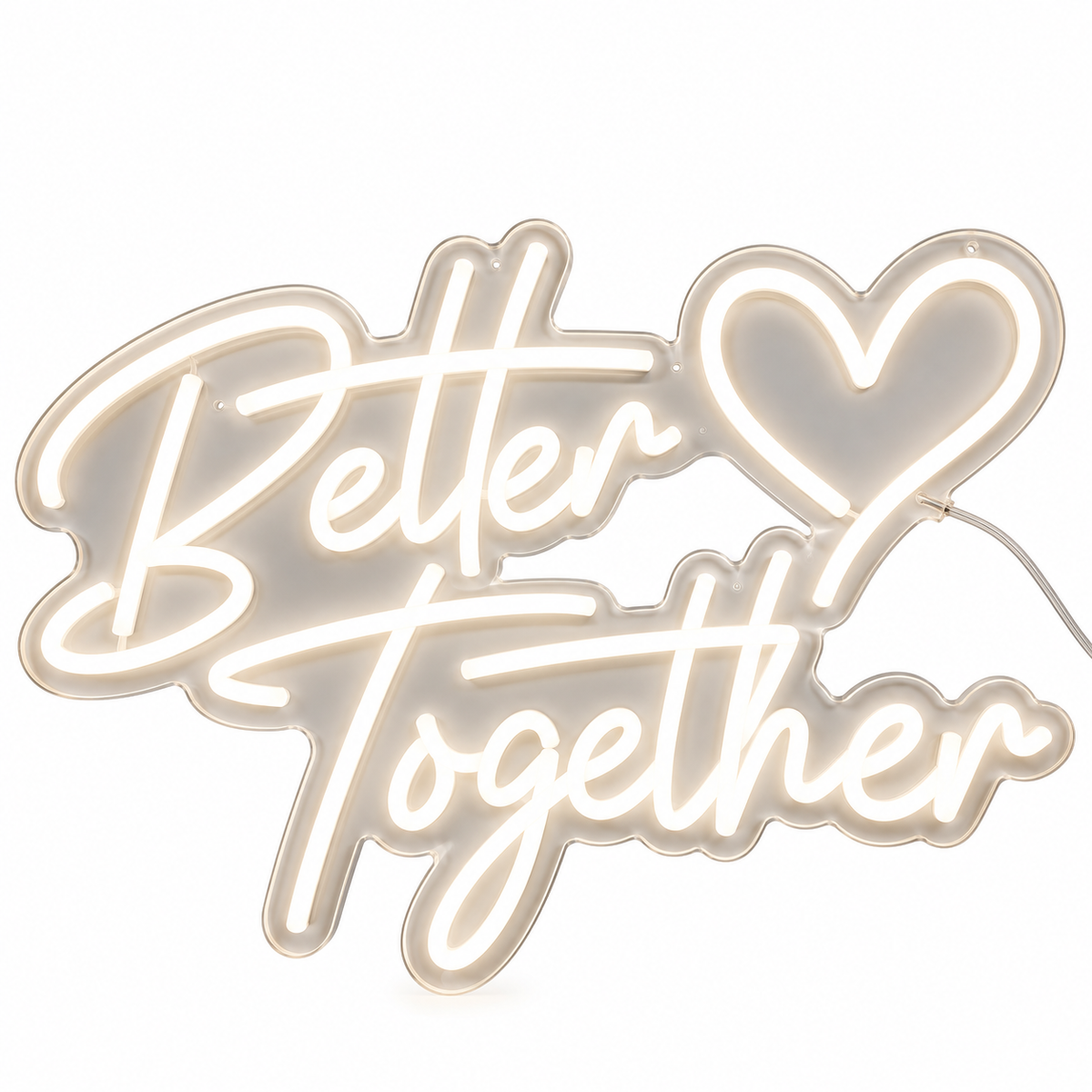 60x40cm Better Together Neon Sign #NS4254