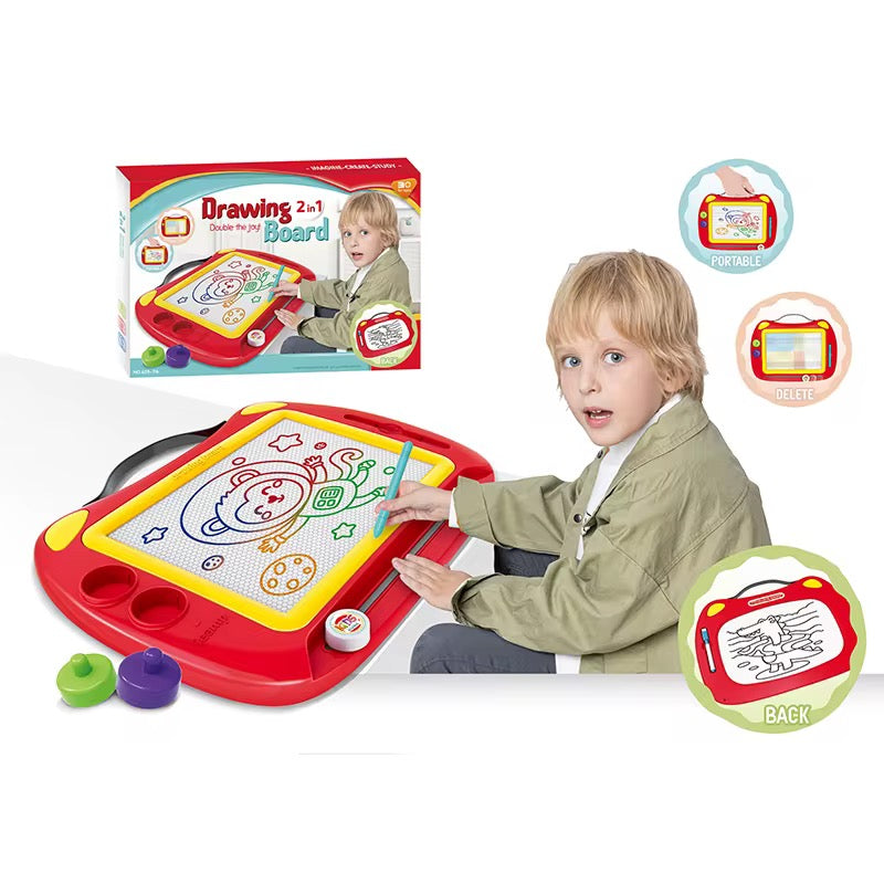 2-in-1 Magnetic Drawing Board for Kids #DE4003
