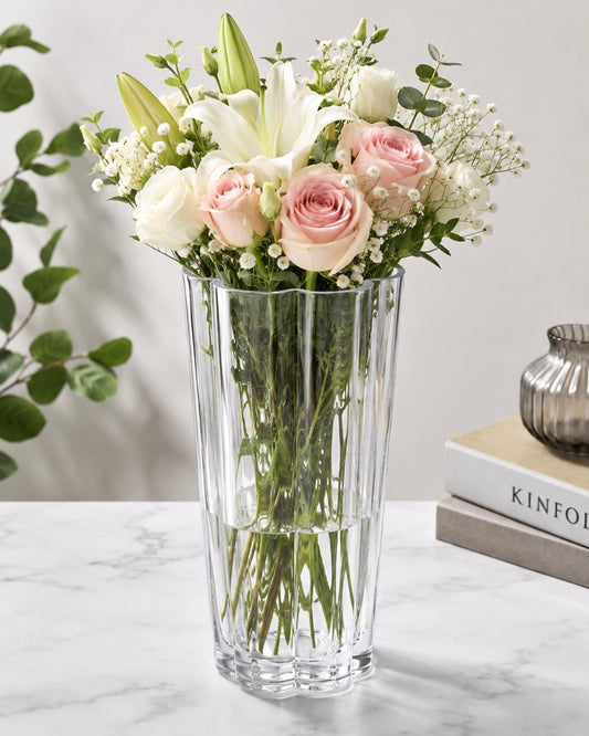 Elegant Crystal Flower Vase #GV3921