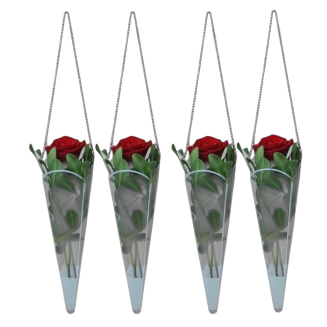 Flower Clear Bag With Handle #FB2731