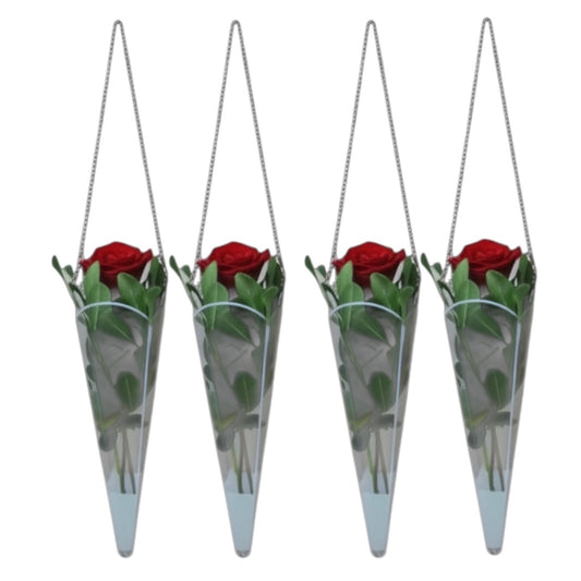 Flower Clear Bag With Handle #FB2731