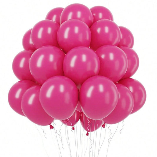 5/10/12 inches 100pcs Fushia Pink Latex Balloons #LB3093