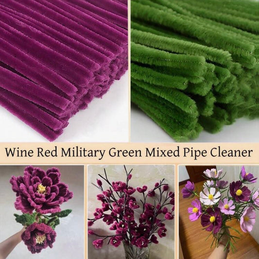 100pcs Military Pipe Cleaner - 30cm x 6mm #CS1801