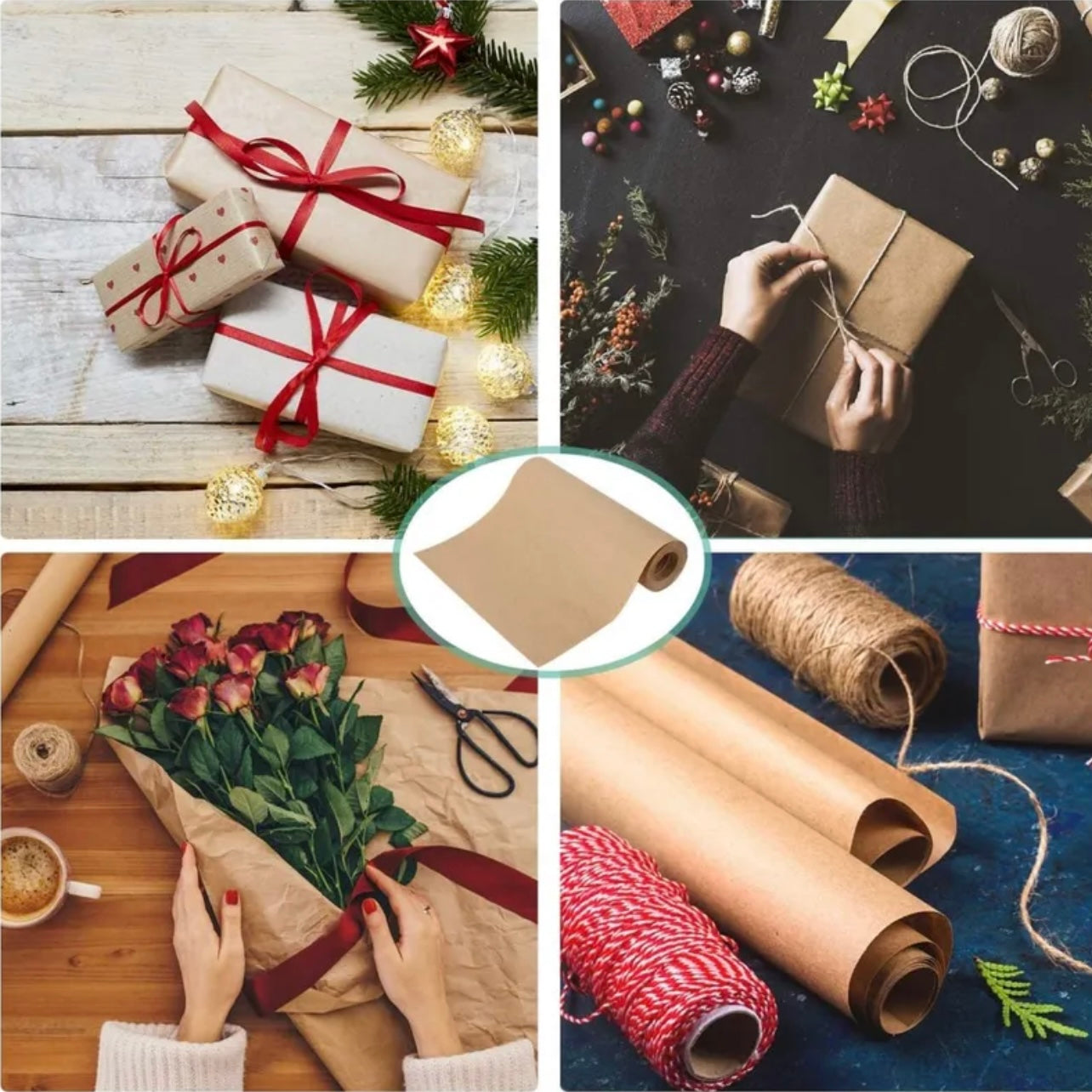 10mx38cm Width Kraft Paper DIY Gift Wrapping Moving Supplies Craft Packing Roll #WP2719