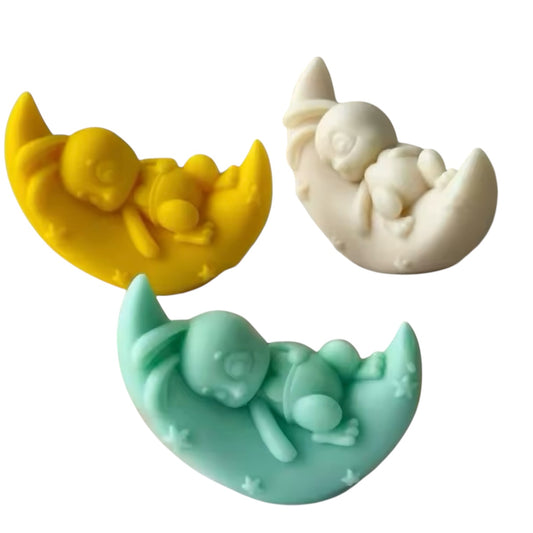 Moon Rabbit Silicone Mold  #SM1943