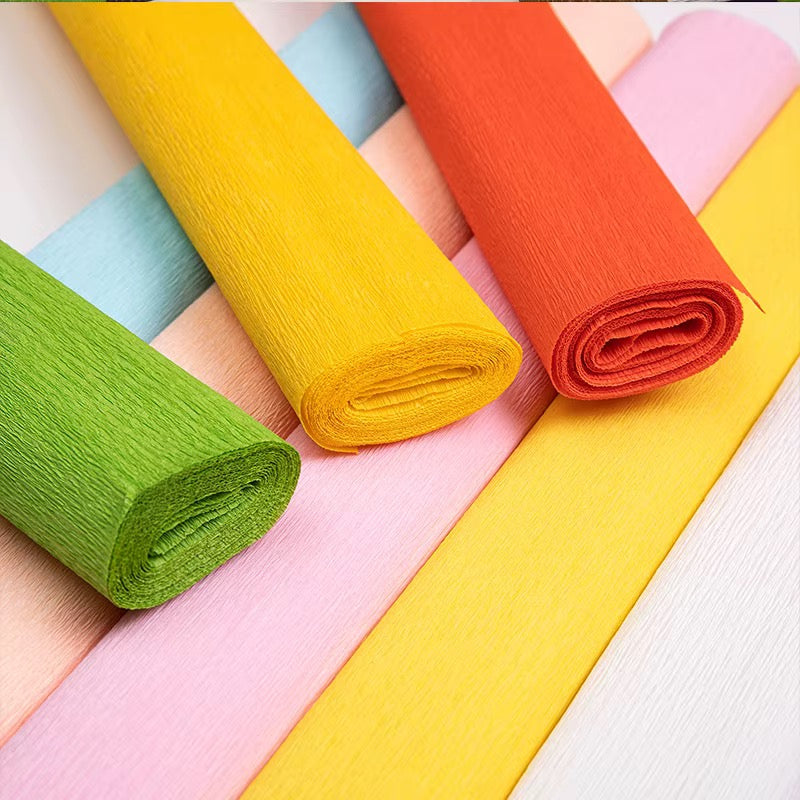 50cmx2m Premium Crepe Paper — Bright Colors, Endless Possibilities #CP4027