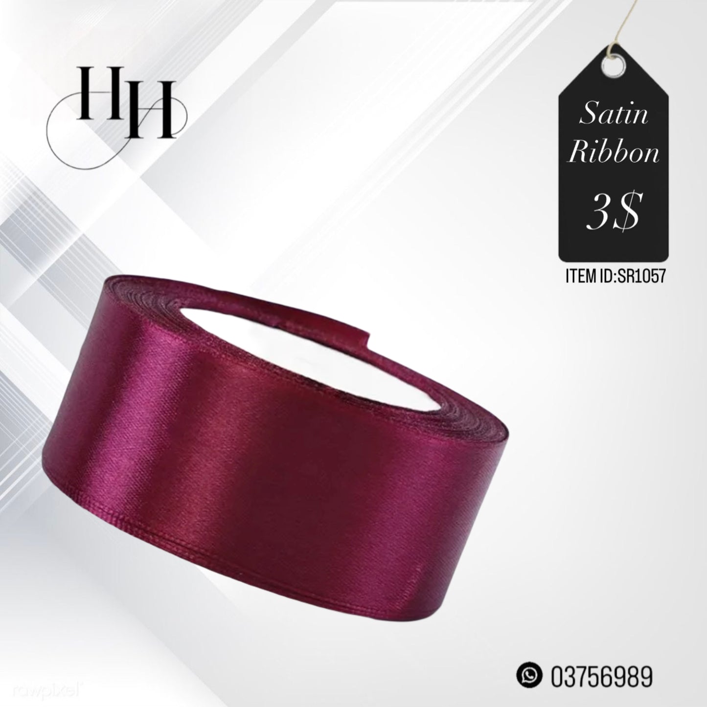 Satin Ribbon 20M x 4cm