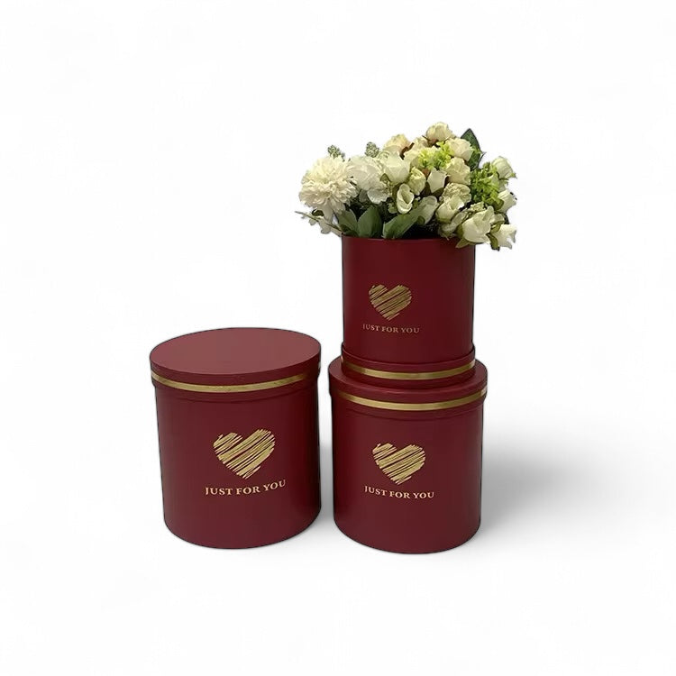 1Set/3pcs - Round Gift Box #GB1789