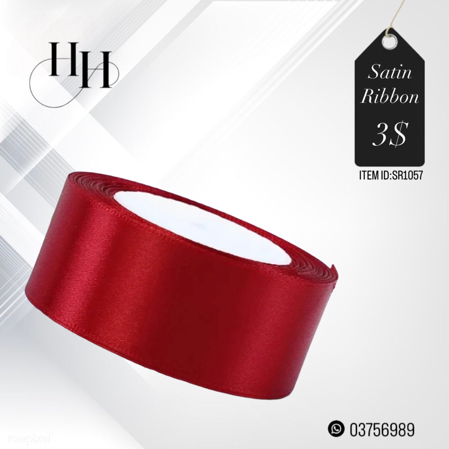 Satin Ribbon 20M x 4cm