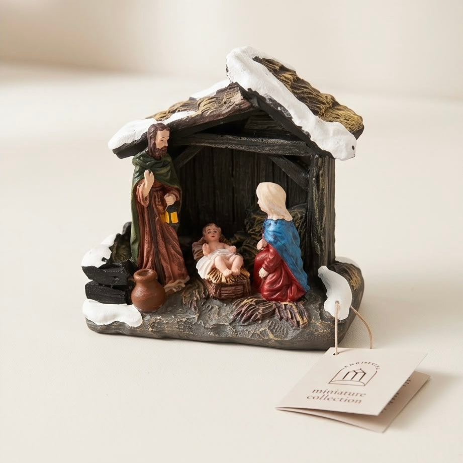 Mini Wizardi Nativity Scene Christmas Figurine #CF4349in